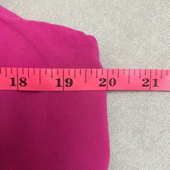 Vince Camuto 1X Plus Hot Pink Sheath Midi Dress Side Slits Summer Beach Resort - Picture 12 of 13